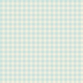 Striped Plaid Sea Glass and Cream Small Scale Blender coordinate pattern