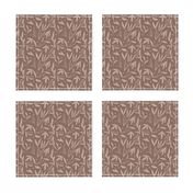 Chocolate drawing leaves composition  - FABRIC