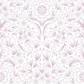 2835 D Extra large - hand drawn damask flowers 