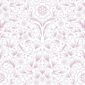 2835 D Large - hand drawn damask flowers 