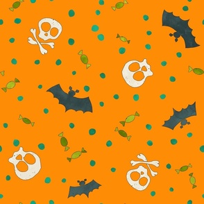 Halloween spirit decoration pattern 1 orange