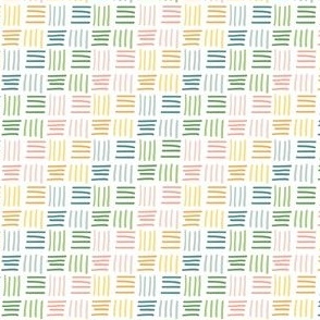 Rainbow basket weave  multi directional 