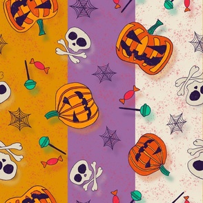 Halloween spirit decoration pattern 5 tricolor