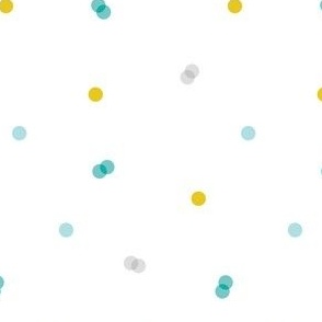 Irregular polka dots in yellow Small