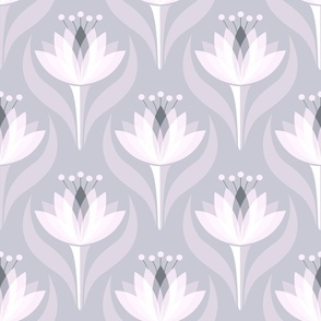Blooming Joy Flower -Lavender Grey [7]