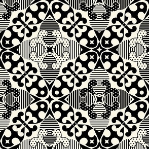 Black and White - Jumbo - Reimagined Elegance - Non Directional Wallpaper ©designsbyroochita