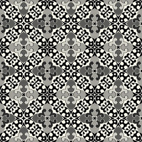 Black and White - Small - Reimagined Elegance - Non Directional Wallpaper ©designsbyroochita