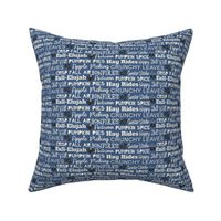 Fall-Elujah - Fall Autumn Typography Text Words Blue Small