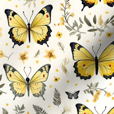 Yellow Butterflies 