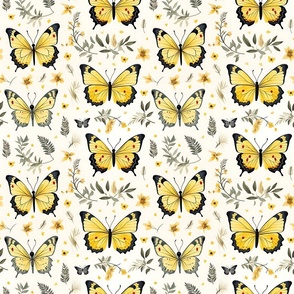 Yellow Butterflies 