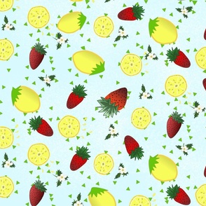 Lemons and strawberries