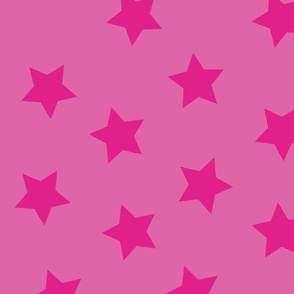 Monochrome Pink Stars