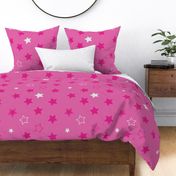 Monochrome Pink Stars