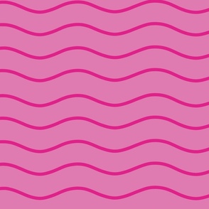 Monochrome Pink Waves