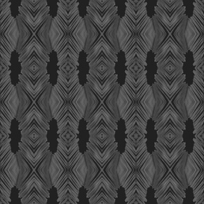 Sago Palm Weave Black Pebble II - Medium Scale