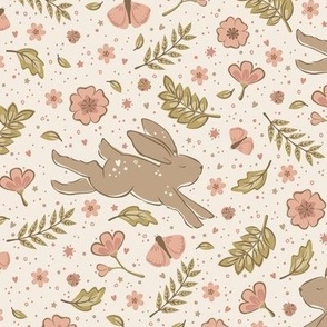 Bunny Trail | Terra Cotta Pink and Green Gold