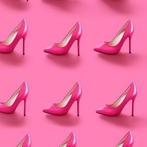 Barbiecore Hot Pink High Heels