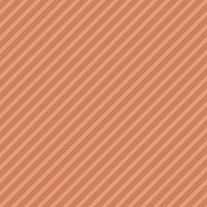 Diagonal Stripes Terracotta