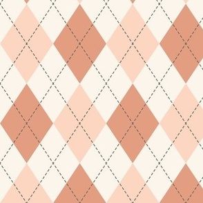 Argyle Terracotta and Cream