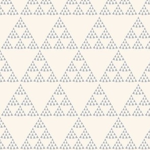 Triangle Pyramids |  Light blue and Cream