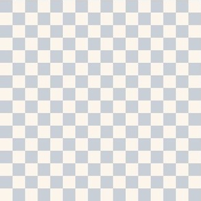 Checkerboard |  Light Blue and Cream Small