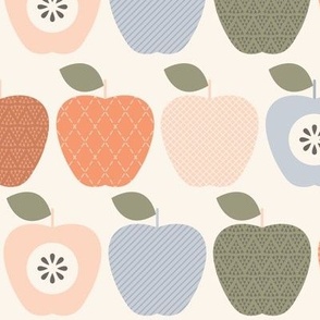 Patterned Apples - Fall Colors