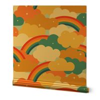 70s Rainbow Clouds - Large