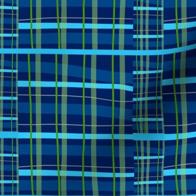 navy tartan