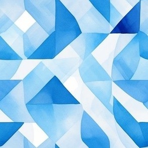 Watercolor Shapes 10 - Blue