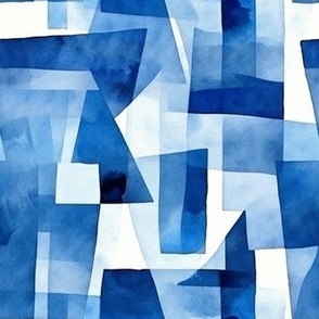 Watercolor Shapes 2 - Blue