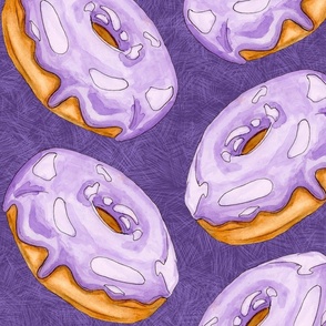 Donut Purple off center chevron
