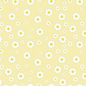 Simple white and yellow flowers