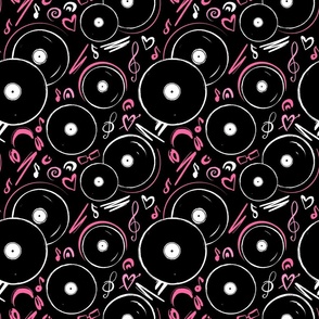 Black and Pink Nostalgic Music Retro Vinyl