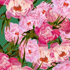 Spellbinding Peonies - A Timeless Botanical Sonnet