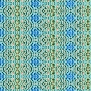 scaled stripes - geometric - aqua blue 
