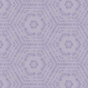 small textured abstract hexagon tessellation // wisteria purple tone on tone