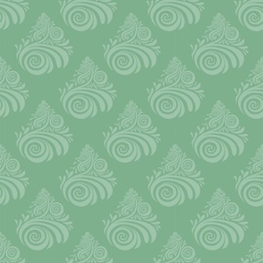 Enchanting Christmas Swirl Green