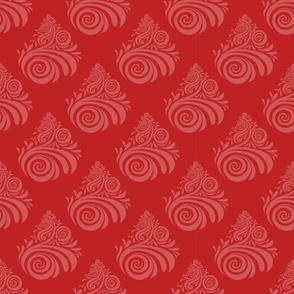 Enchanting Christmas Swirl Red