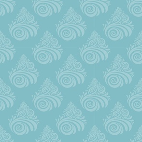 Enchanting Christmas Swirl Blue