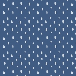 tiny polka dots blue