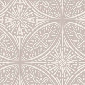 fancy tile - creamy white _ silver rust blush - home decor