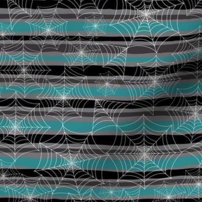Cobweb Stripes-Dark Aqua