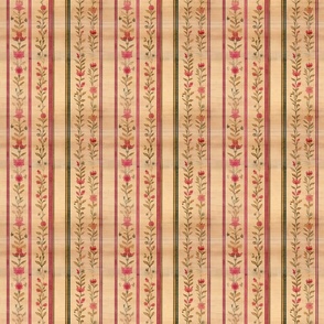 Country Flower Garden - Vertical Stripes