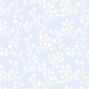 french country brindille: crema on chaumont blue