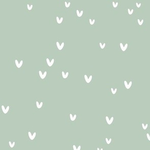 Tiny Hearts (soft green) – Hello Lula Floral coordinate