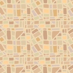 Map Mosaic Neutrals Small