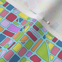 Map Mosaic Pastels Small