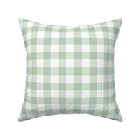 1" Soft Green Gingham Check – Hello Lula Floral coordinate