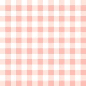 1/2" Peachy Pink Gingham Check – Hello Lula Floral coordinate
