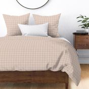 Rustic Linen Checks Gingham Pattern With A Vintage Linen Vibe In Warm Beige